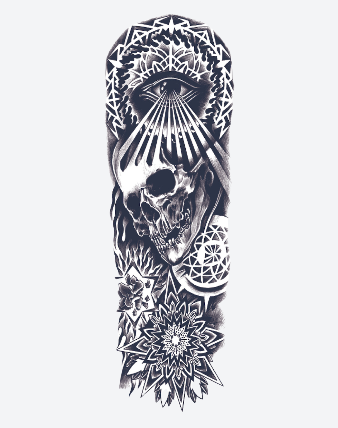 Skull and Eye Sleeve - Image 2