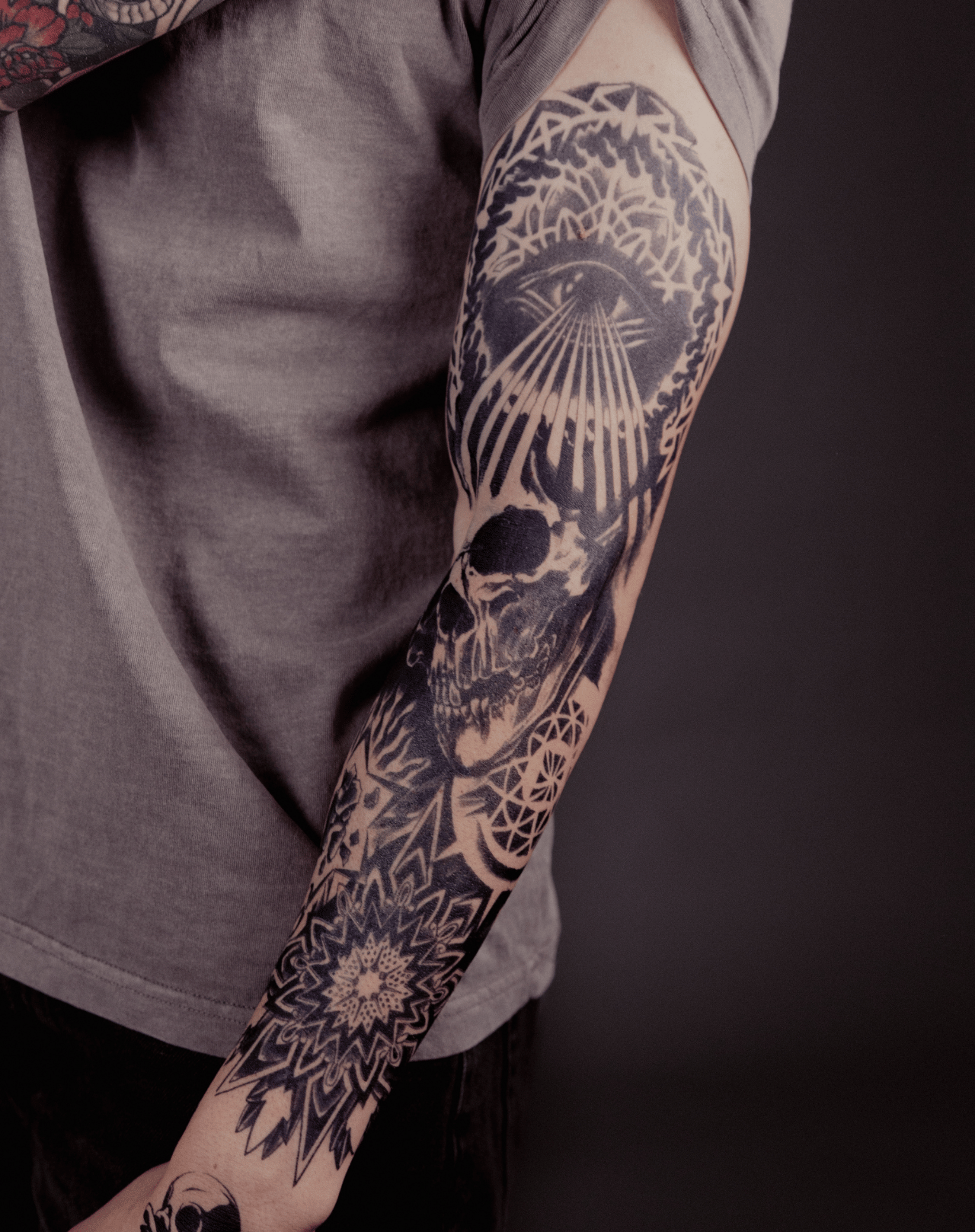 Skull and Eye Sleeve